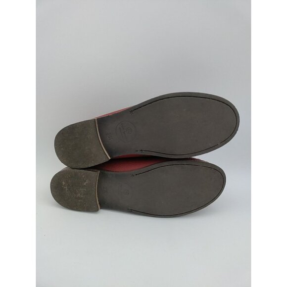 Marc Joseph Loafers Women's 5 EU 35 Slip On Red Leather Comfort Flats Career - Picture 10 of 15